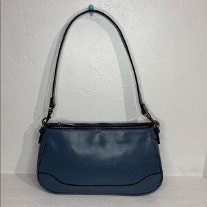 Patricia Nash Nova blue leather shoulder bag